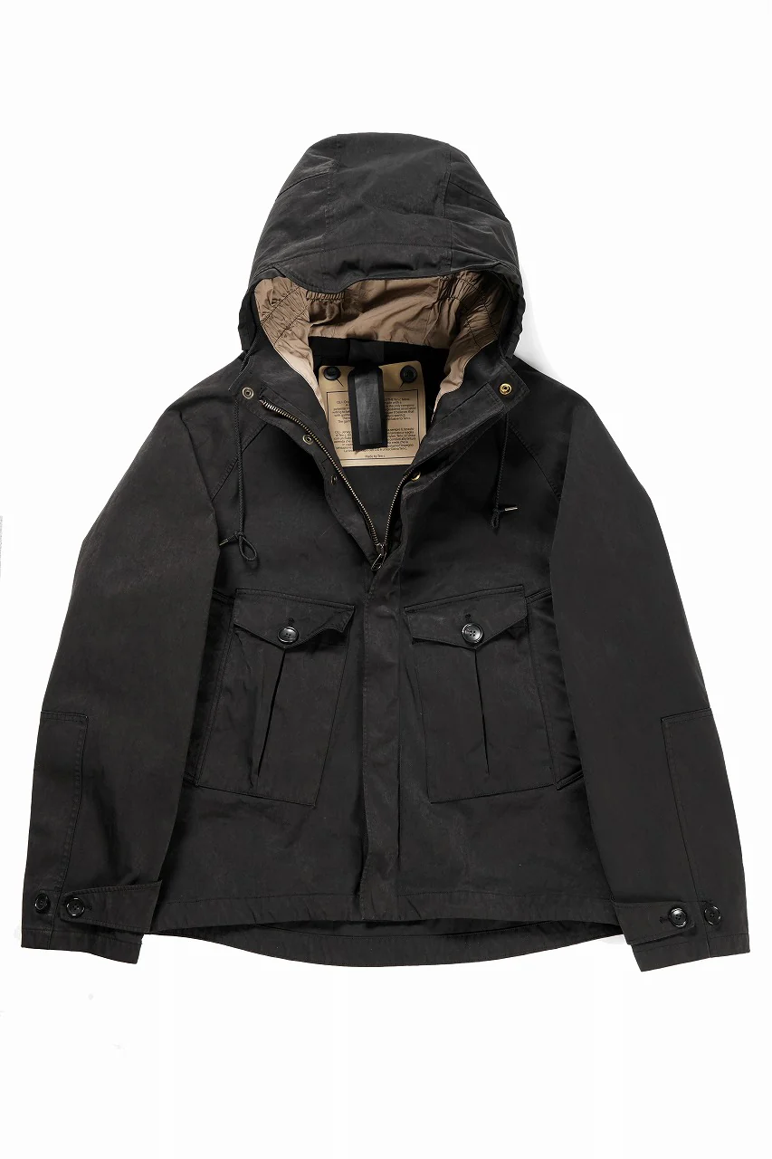 Ten c TEMPEST ANORAK JACKET / GARMENT DYED OJJ (NERO) - Image 5
