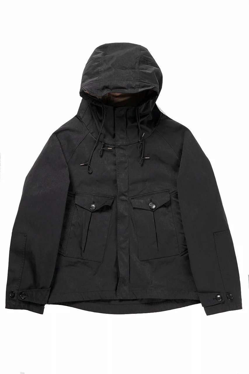 Ten c TEMPEST ANORAK JACKET / GARMENT DYED OJJ (NERO) - Image 6