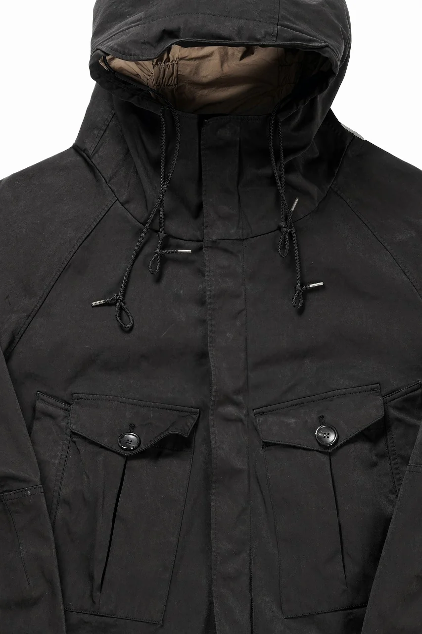 Ten c TEMPEST ANORAK JACKET / GARMENT DYED OJJ (NERO) - Image 8