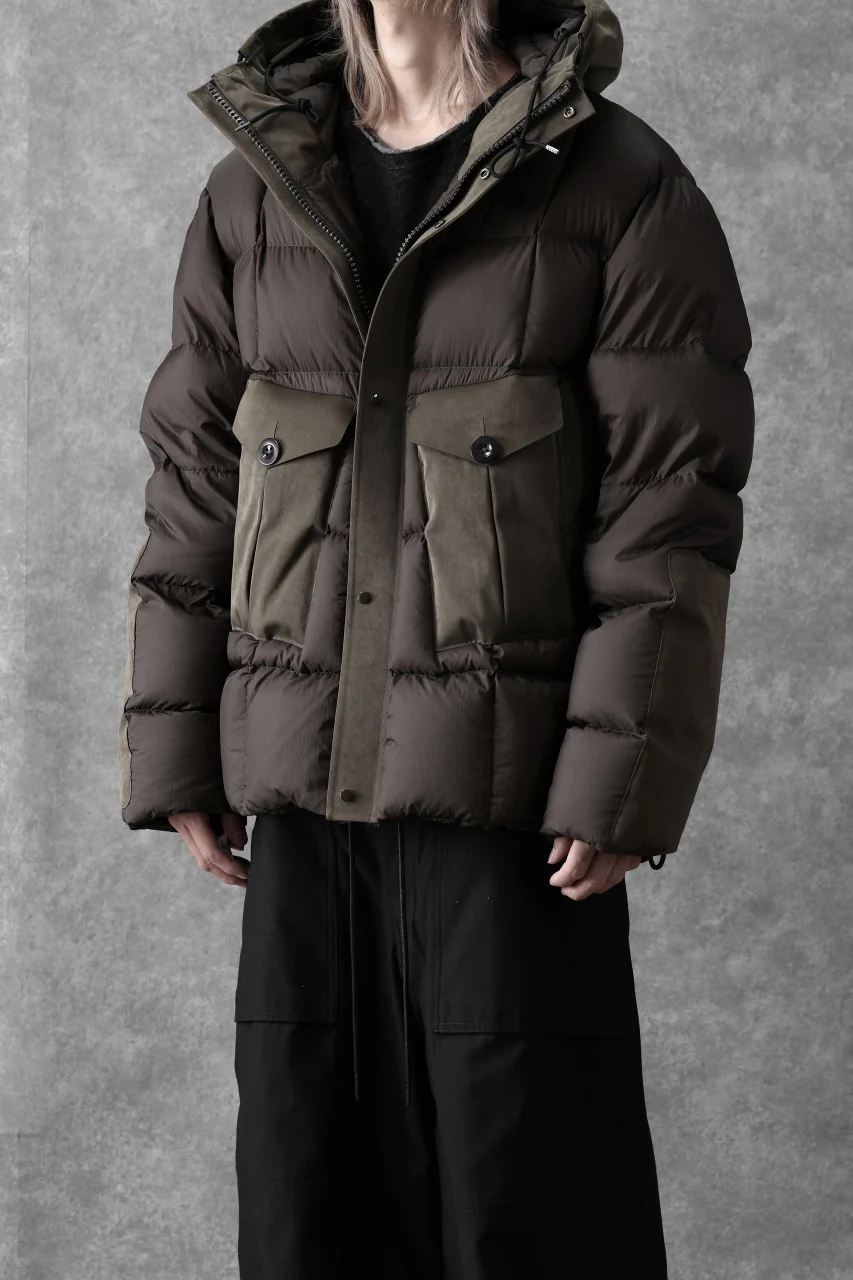 Ten c TEMPEST COMBO DOWN JACKET (DARK OLIVE) - Image 6