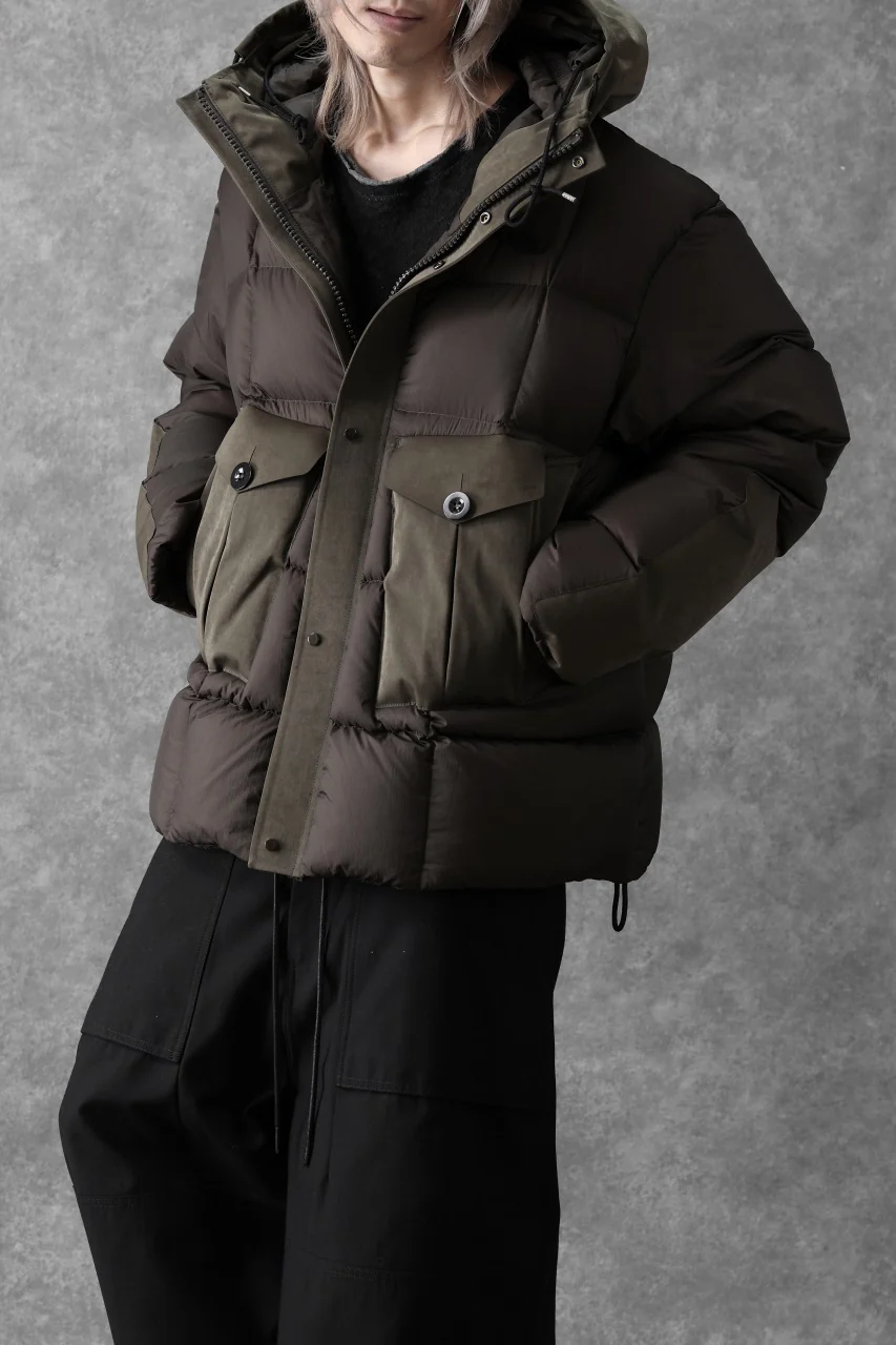 Ten c TEMPEST COMBO DOWN JACKET (DARK OLIVE) - Image 7