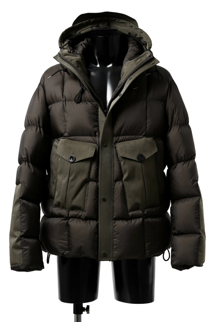 Ten c TEMPEST COMBO DOWN JACKET (DARK OLIVE) - Image 9