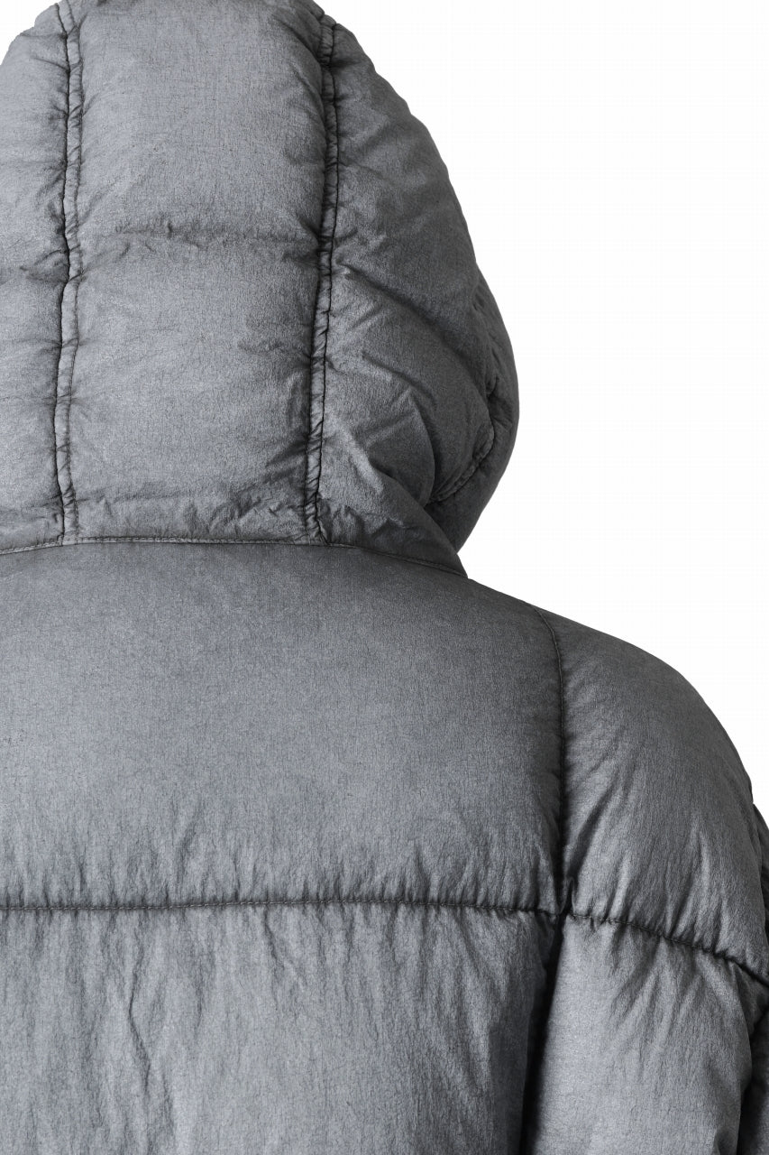 Ten c TEMPEST DOWN JACKET Ⅱ / FROSTED TRANSPARENT POLISHED NYLON (GRAY) - Image 24