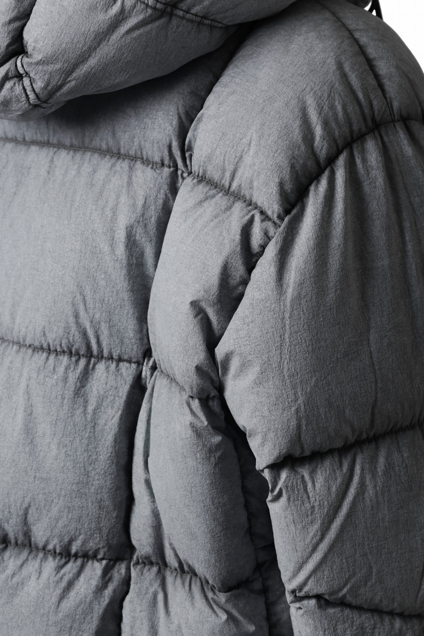 Ten c TEMPEST DOWN JACKET Ⅱ / FROSTED TRANSPARENT POLISHED NYLON (GRAY) - Image 25
