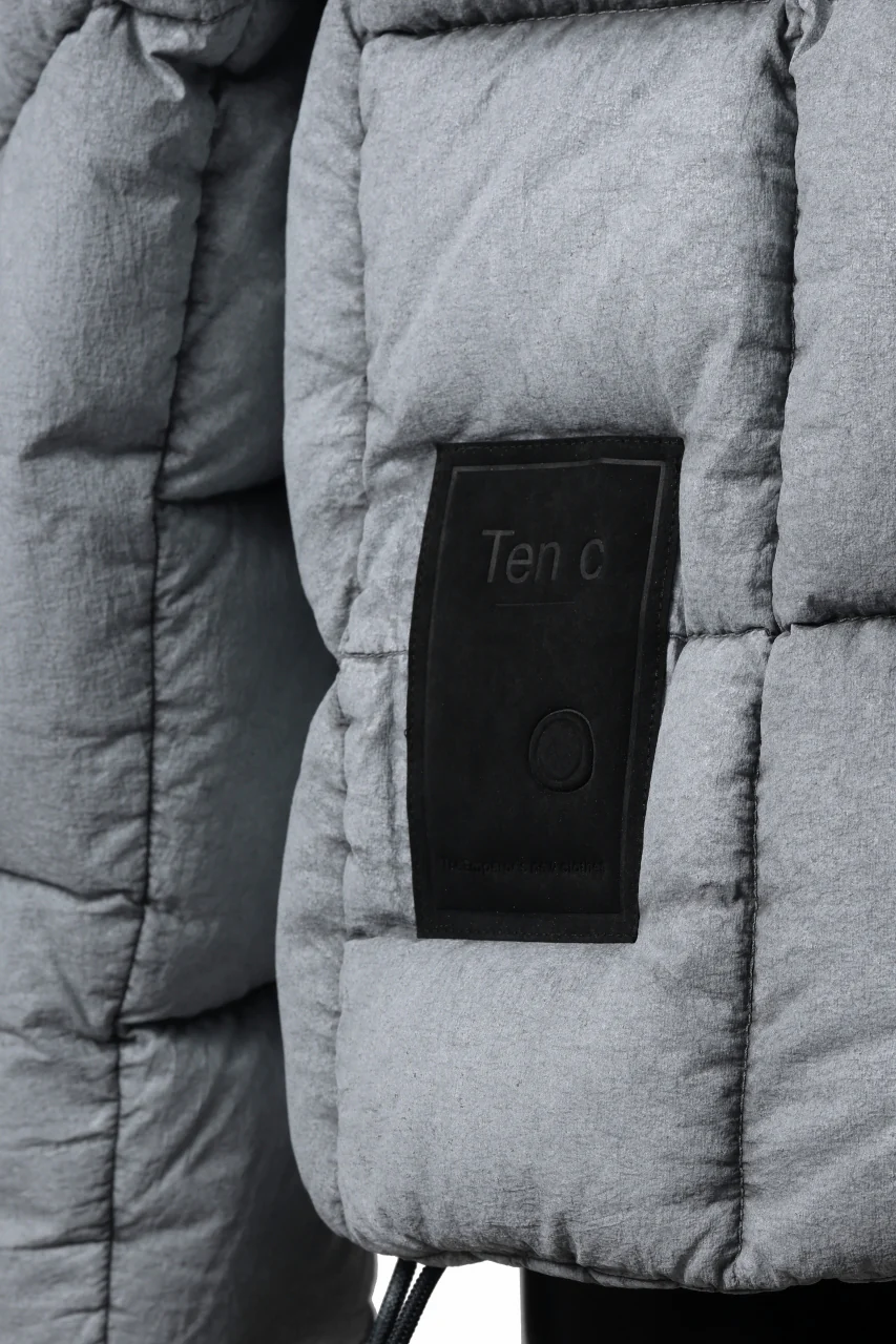 Ten c TEMPEST DOWN JACKET Ⅱ / FROSTED TRANSPARENT POLISHED NYLON (GRAY) - Image 28