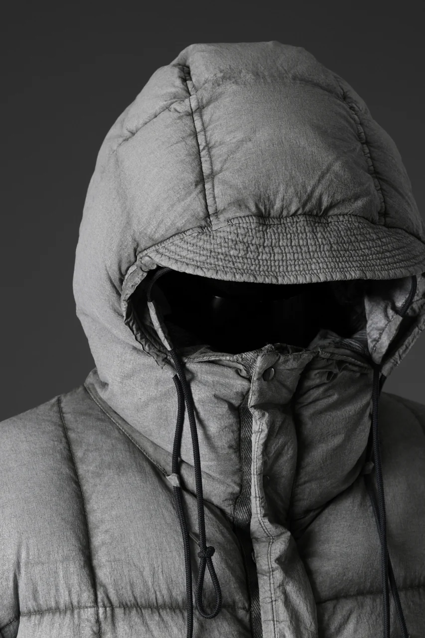 Ten c TEMPEST DOWN JACKET Ⅱ / FROSTED TRANSPARENT POLISHED NYLON (GRAY) - Image 35