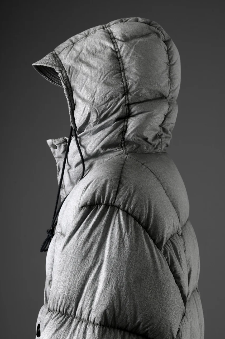 Ten c TEMPEST DOWN JACKET Ⅱ / FROSTED TRANSPARENT POLISHED NYLON (GRAY) - Image 40