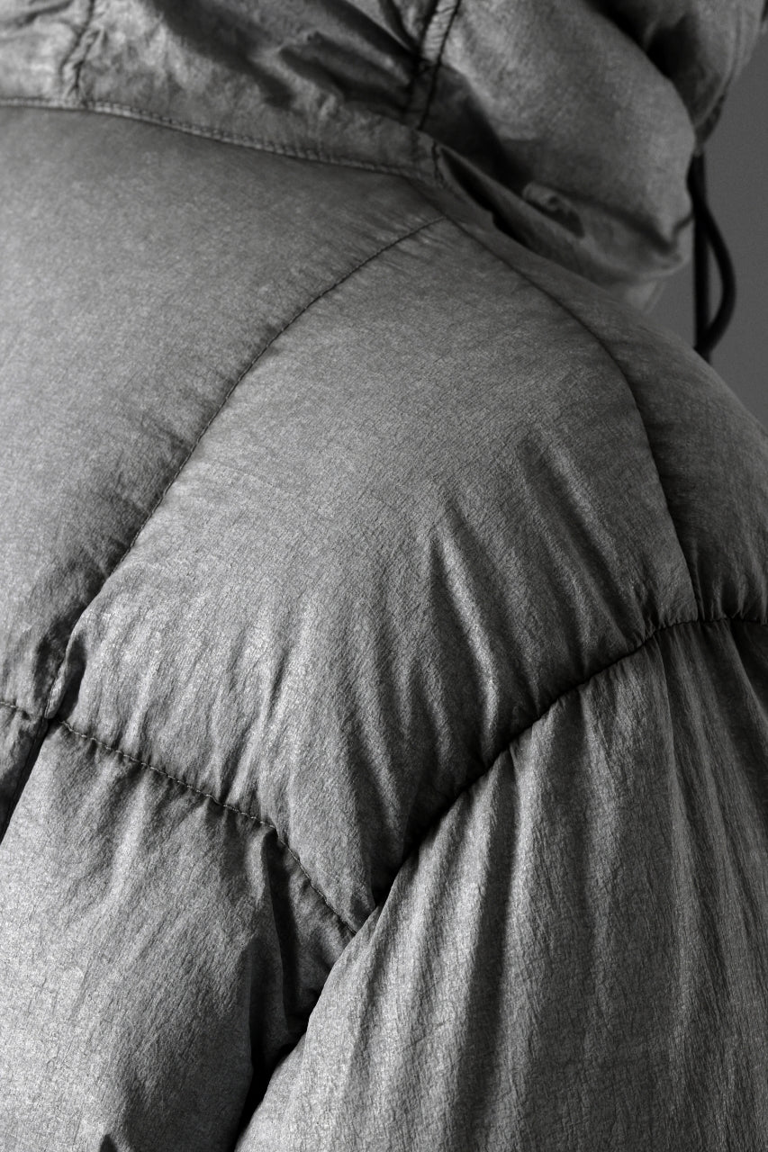 Ten c TEMPEST DOWN JACKET Ⅱ / FROSTED TRANSPARENT POLISHED NYLON (GRAY) - Image 44