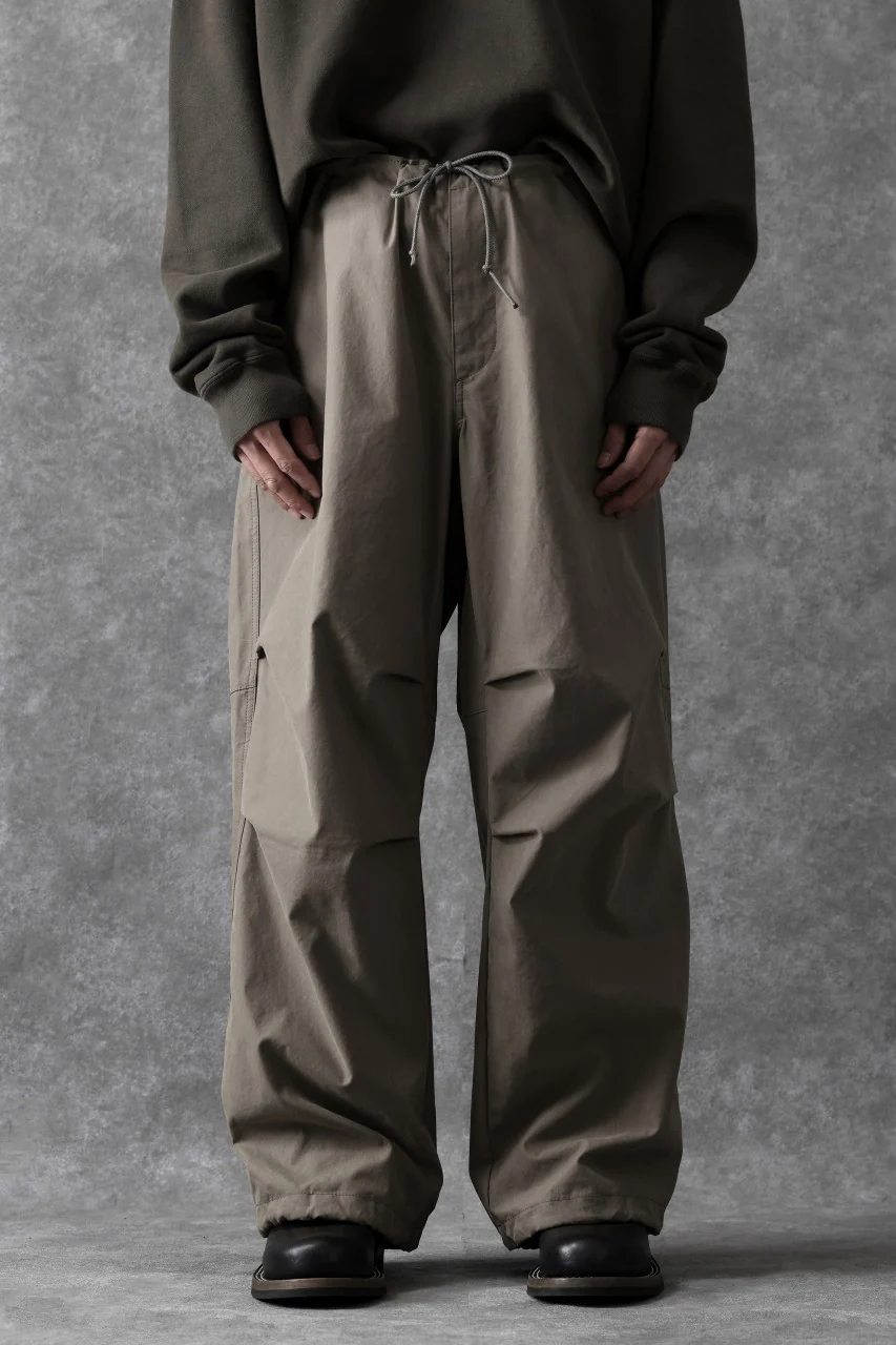 Ten c WIDE TROUSERS / GARMENT DYED (ASH GRAY) - Image 3