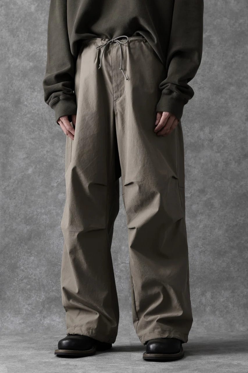 Ten c WIDE TROUSERS / GARMENT DYED (ASH GRAY) - Image 4