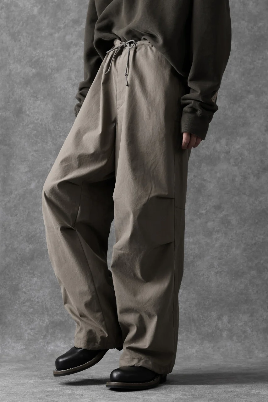 Ten c WIDE TROUSERS / GARMENT DYED (ASH GRAY) - Image 5