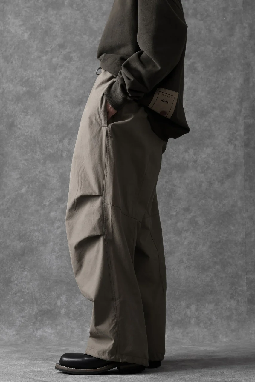 Ten c WIDE TROUSERS / GARMENT DYED (ASH GRAY) - Image 7