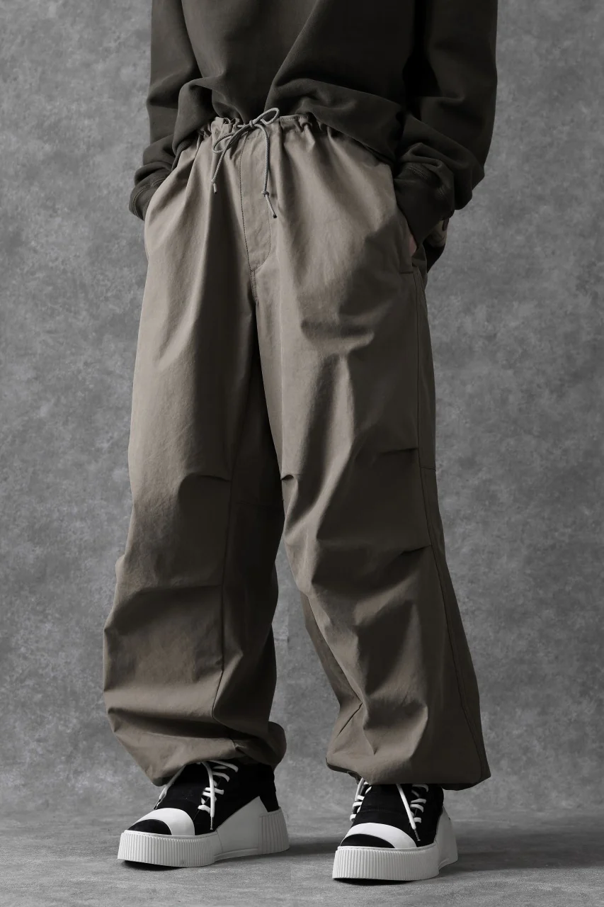 Ten c WIDE TROUSERS / GARMENT DYED (ASH GRAY) - Image 9