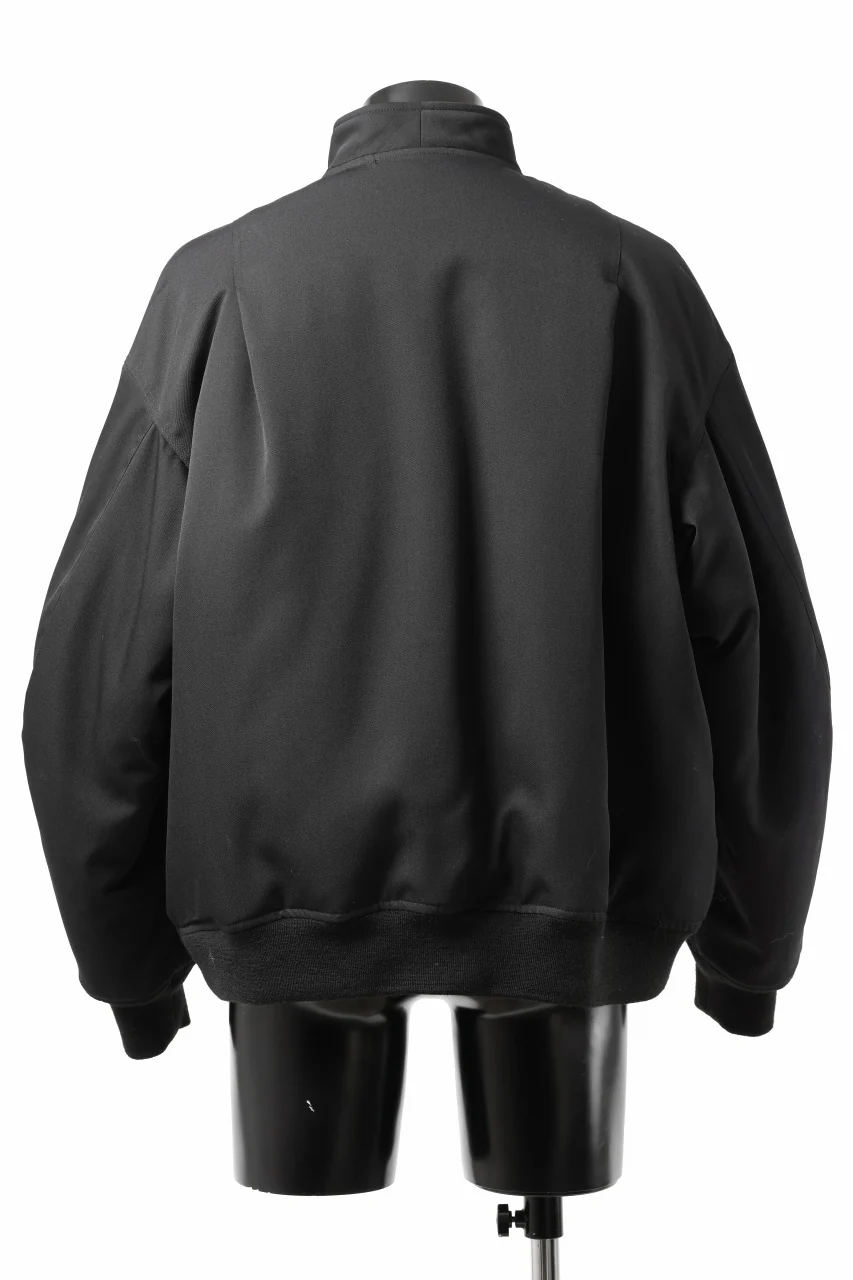 TARO HORIUCHI / th products 3D Collar MA-1 / wool gabardine (black) - Image 12
