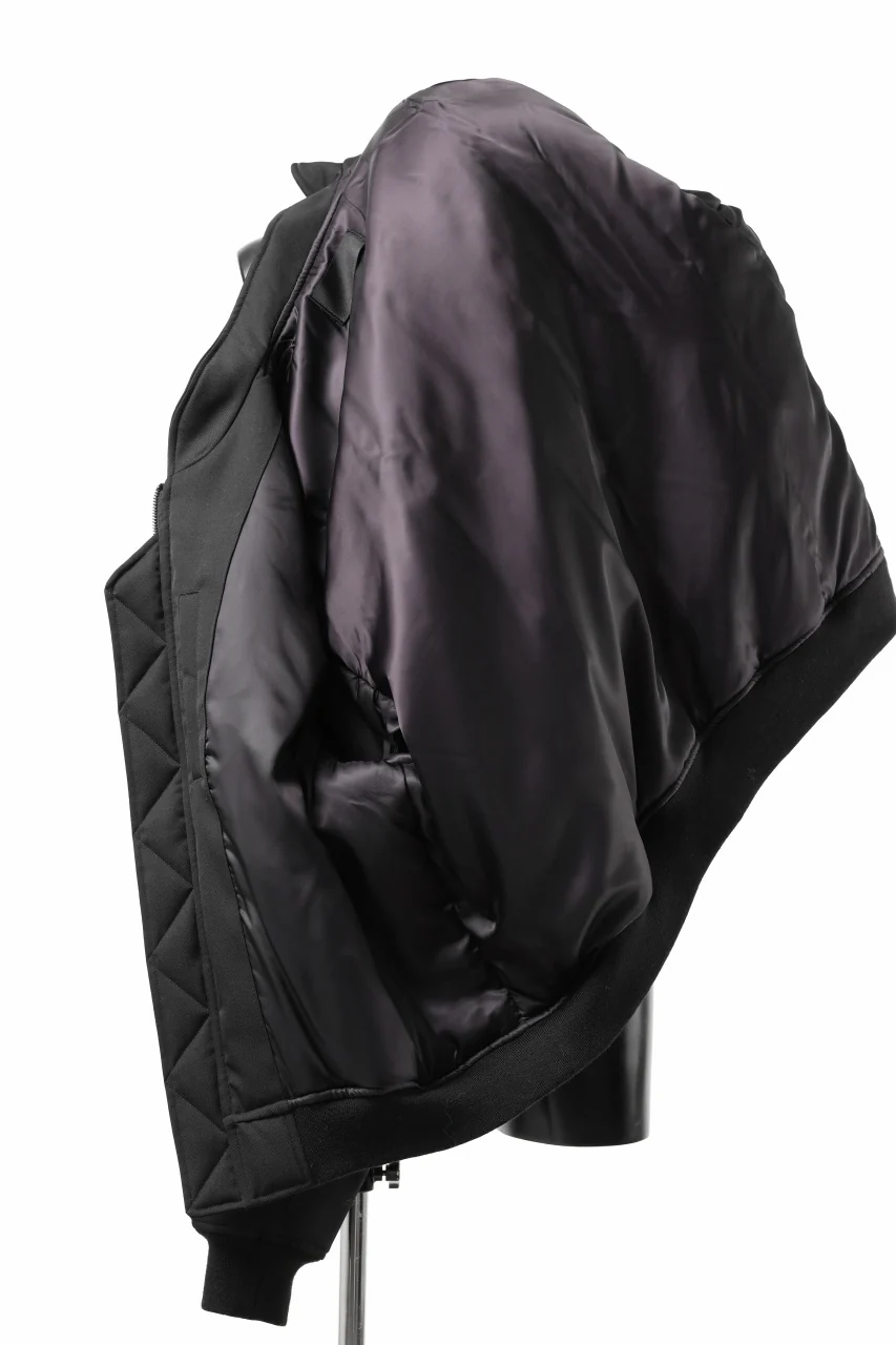TARO HORIUCHI / th products 3D Collar MA-1 / wool gabardine (black) - Image 14