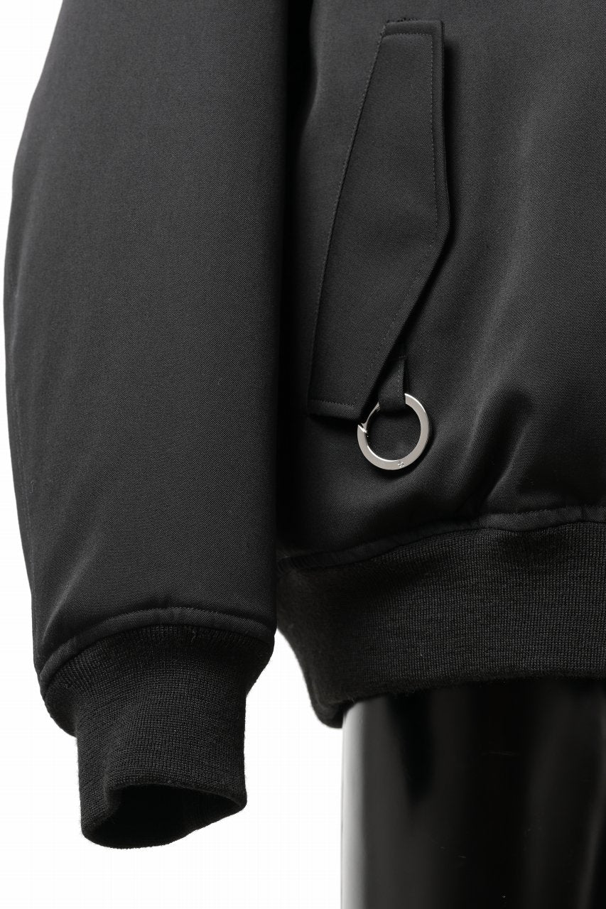 TARO HORIUCHI / th products 3D Collar MA-1 / wool gabardine (black) - Image 17