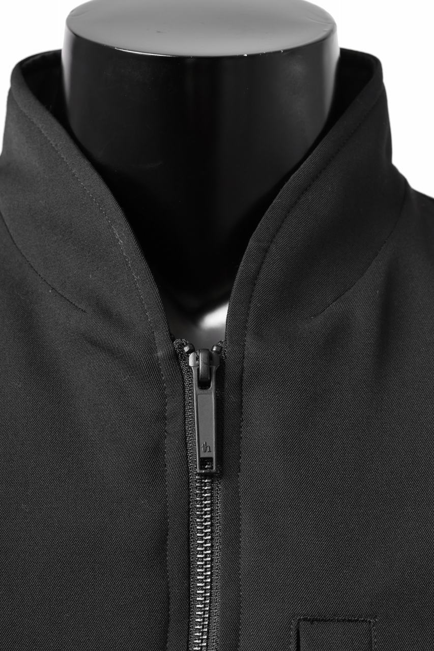 TARO HORIUCHI / th products 3D Collar MA-1 / wool gabardine (black) - Image 19