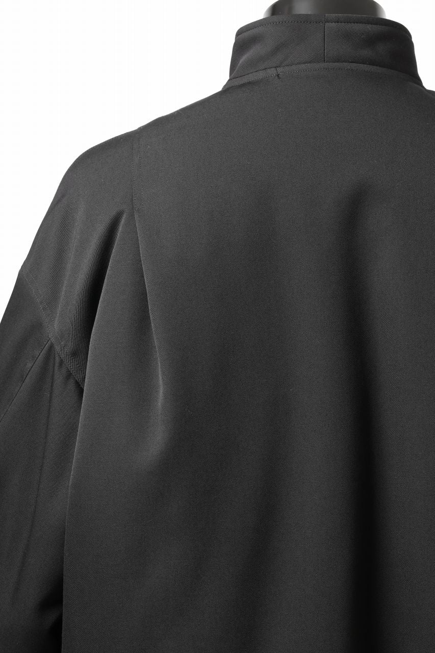 TARO HORIUCHI / th products 3D Collar MA-1 / wool gabardine (black) - Image 23