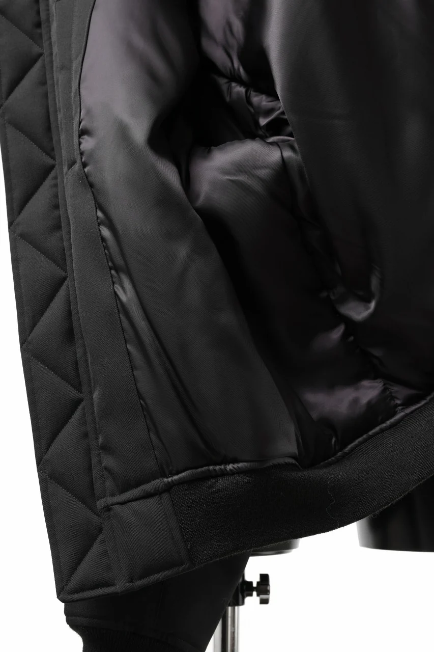 TARO HORIUCHI / th products 3D Collar MA-1 / wool gabardine (black) - Image 24