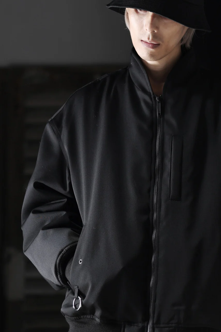 TARO HORIUCHI / th products 3D Collar MA-1 / wool gabardine (black) - Image 28
