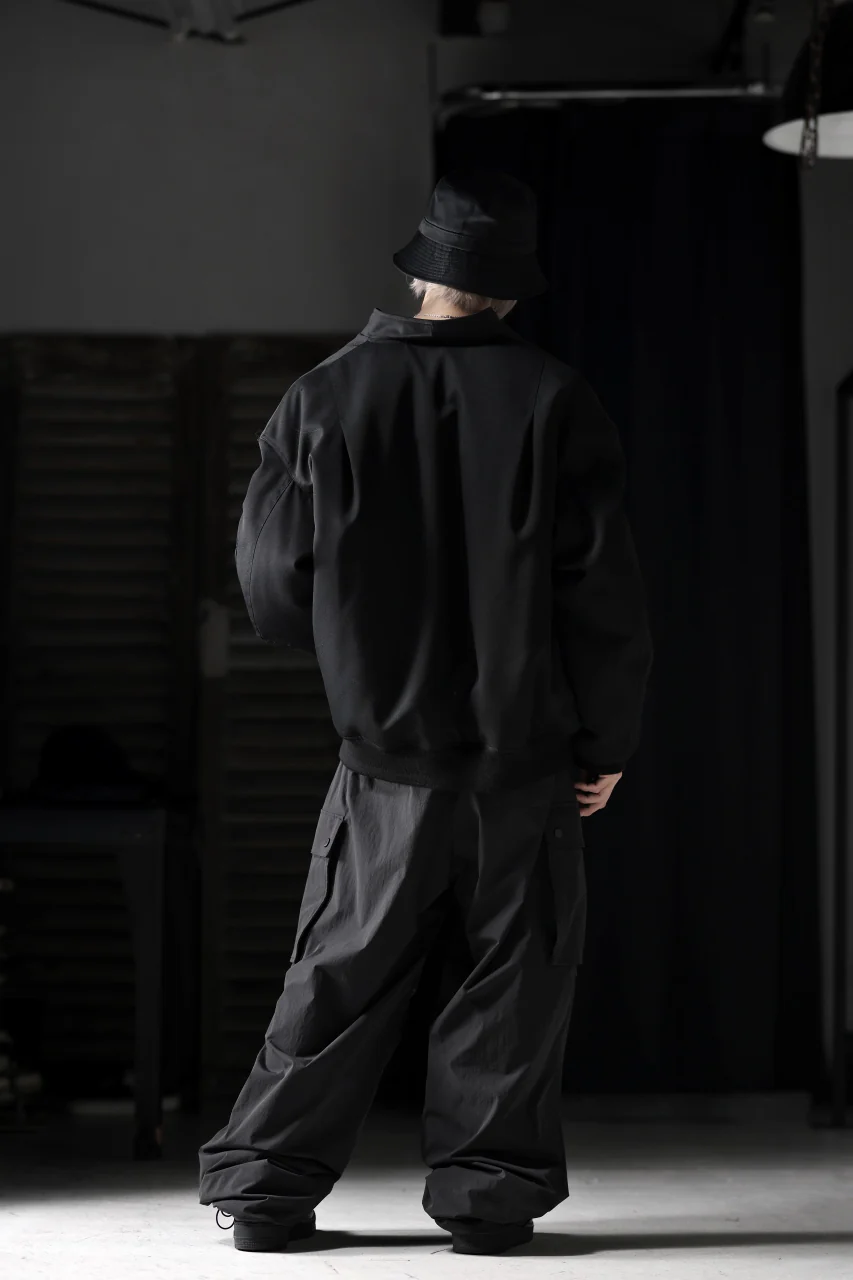 TARO HORIUCHI / th products 3D Collar MA-1 / wool gabardine (black) - Image 36