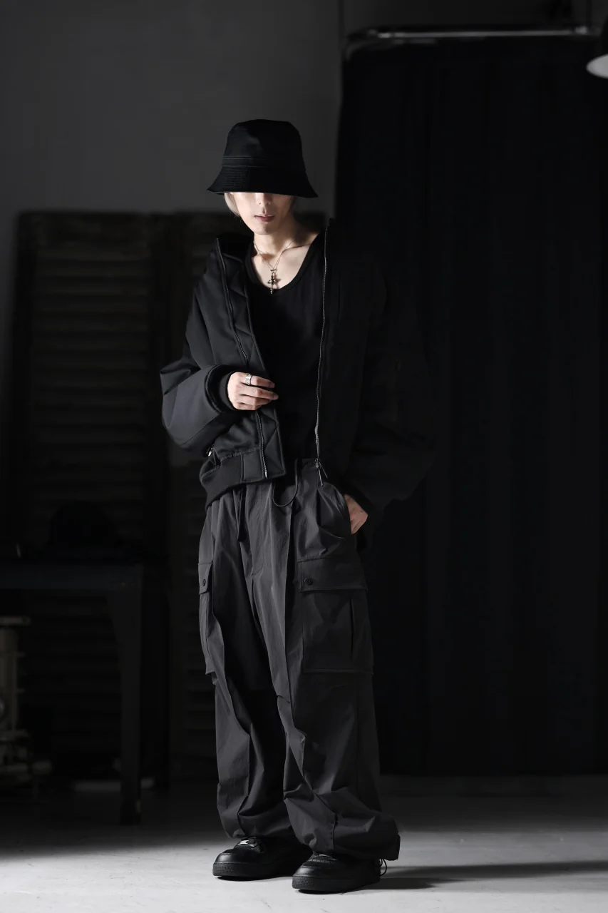 TARO HORIUCHI / th products 3D Collar MA-1 / wool gabardine (black) - Image 39