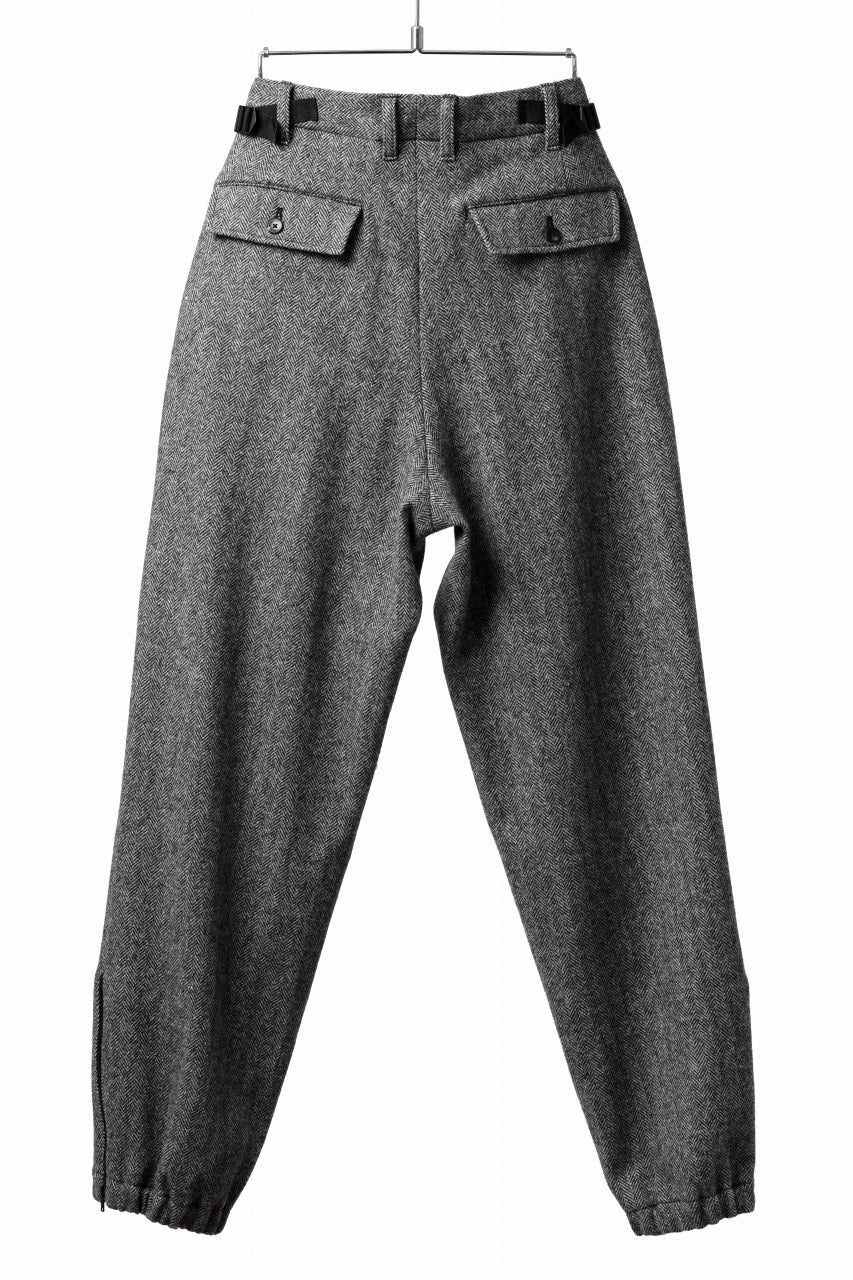 TARO HORIUCHI / th products Claude / Italian military / herringbone tweed (gray) - Image 3