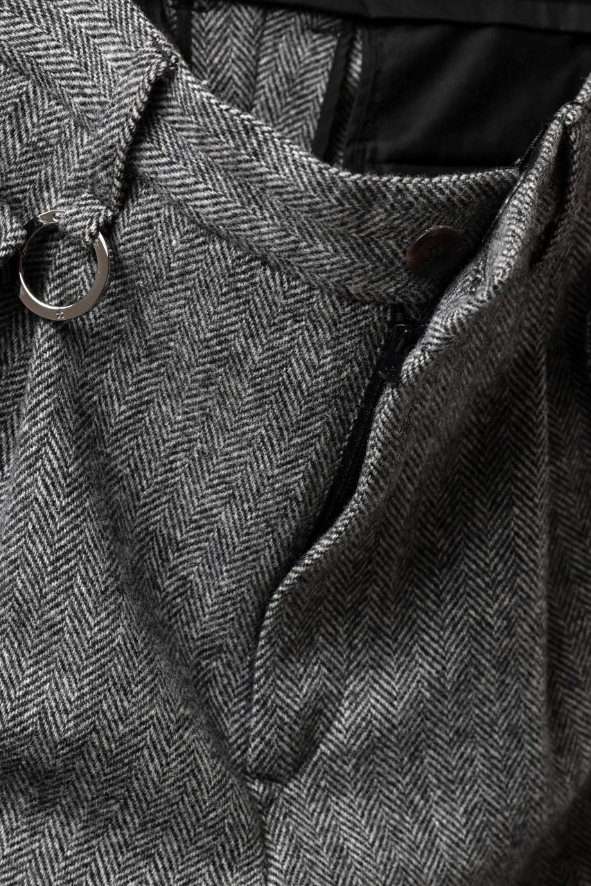 TARO HORIUCHI / th products Claude / Italian military / herringbone tweed (gray) - Image 7