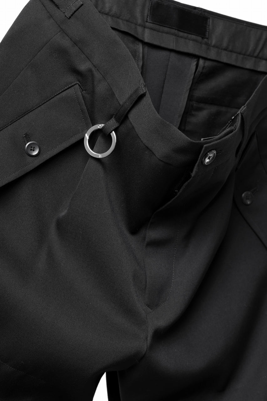 TARO HORIUCHI / th products Claude / Italian military / wool gabardine (black) - Image 13