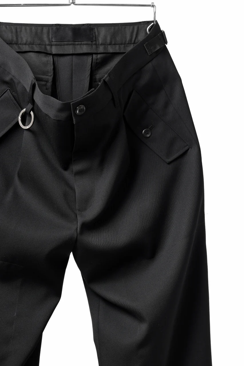 TARO HORIUCHI / th products Claude / Italian military / wool gabardine (black) - Image 4