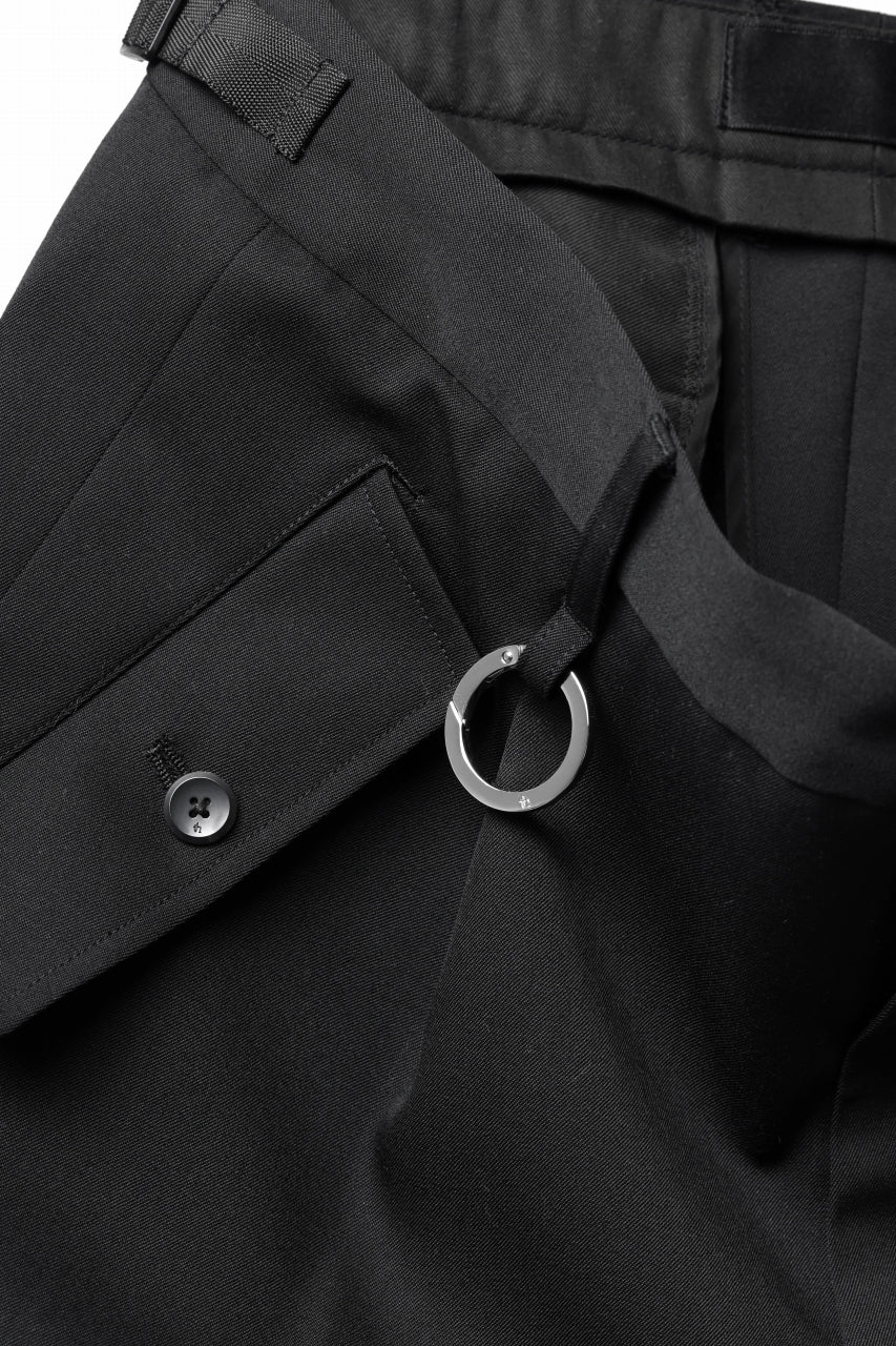 TARO HORIUCHI / th products Claude / Italian military / wool gabardine (black) - Image 9