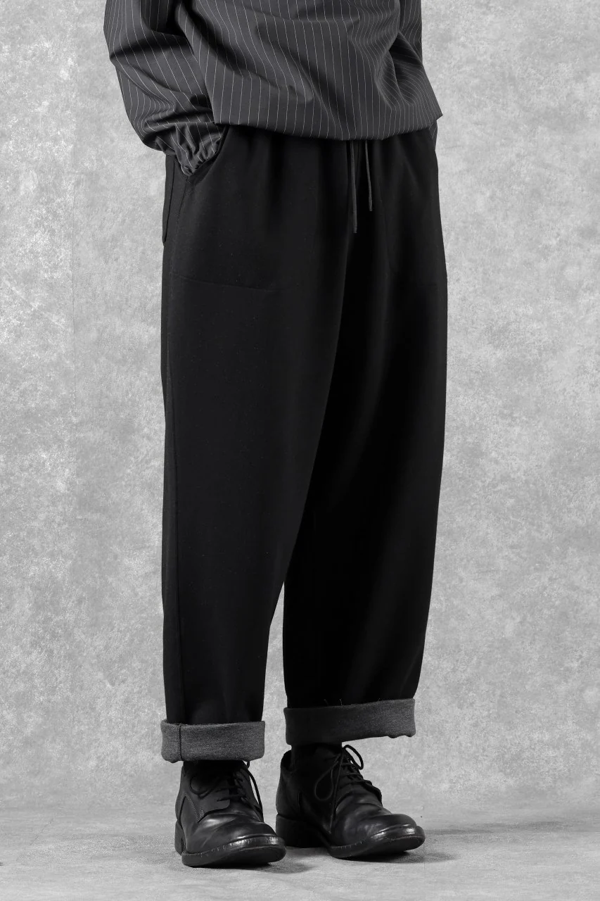 TARO HORIUCHI / th products Double Side Easy Pants / Soft Stretch Double Jersey (black) - Image 13