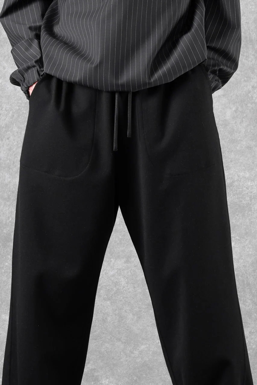 TARO HORIUCHI / th products Double Side Easy Pants / Soft Stretch Double Jersey (black) - Image 16