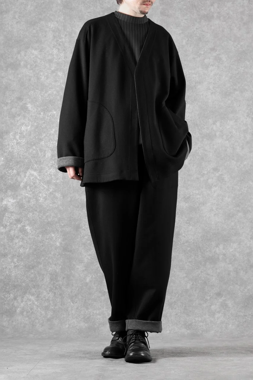 TARO HORIUCHI / th products Double Side Easy Pants / Soft Stretch Double Jersey (black) - Image 18