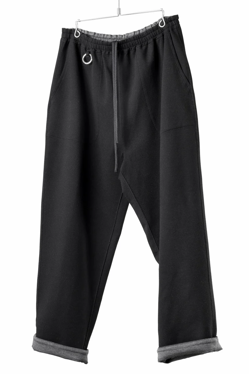 TARO HORIUCHI / th products Double Side Easy Pants / Soft Stretch Double Jersey (black) - Image 2