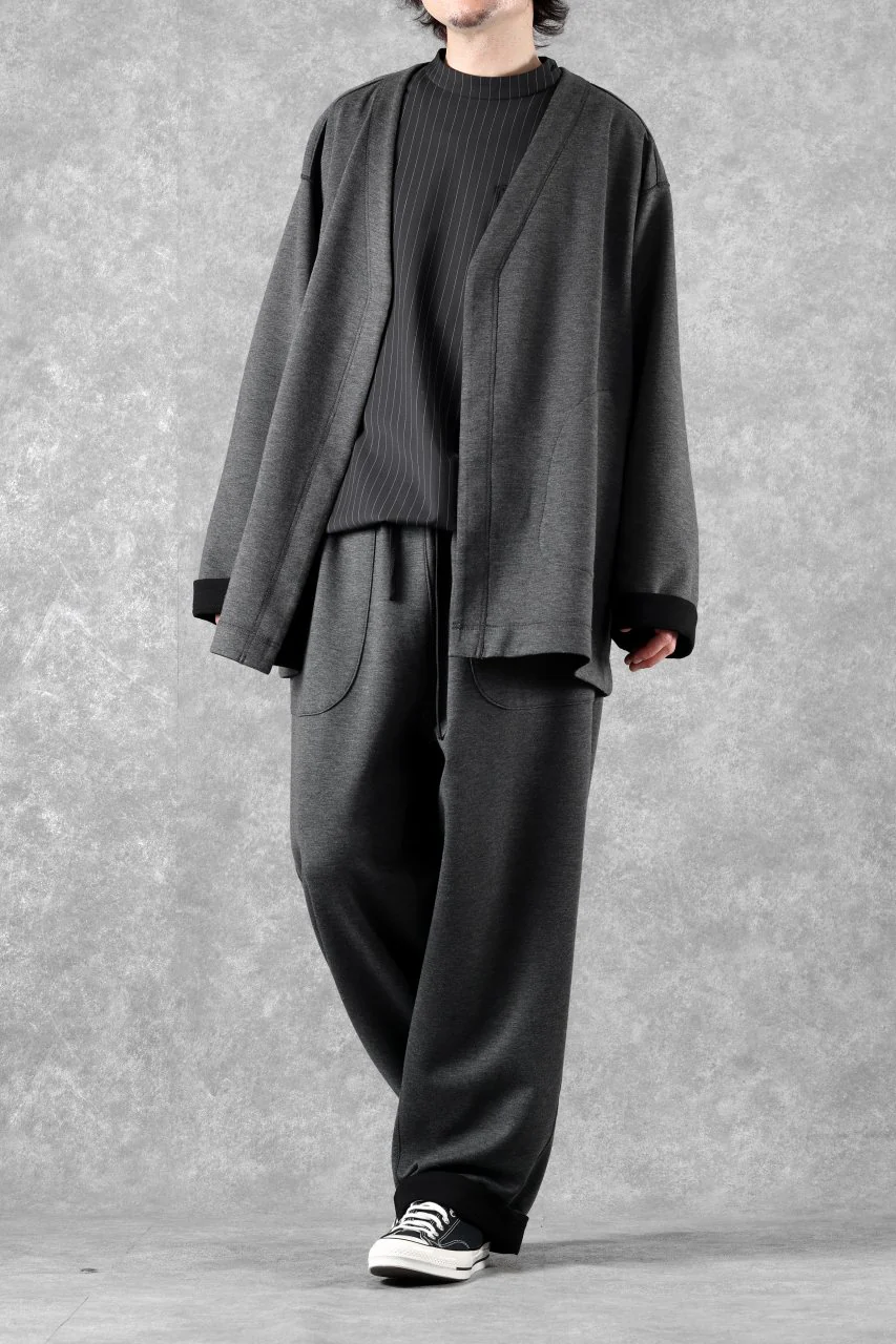 TARO HORIUCHI / th products Double Side Easy Pants / Soft Stretch Double Jersey (black) - Image 26
