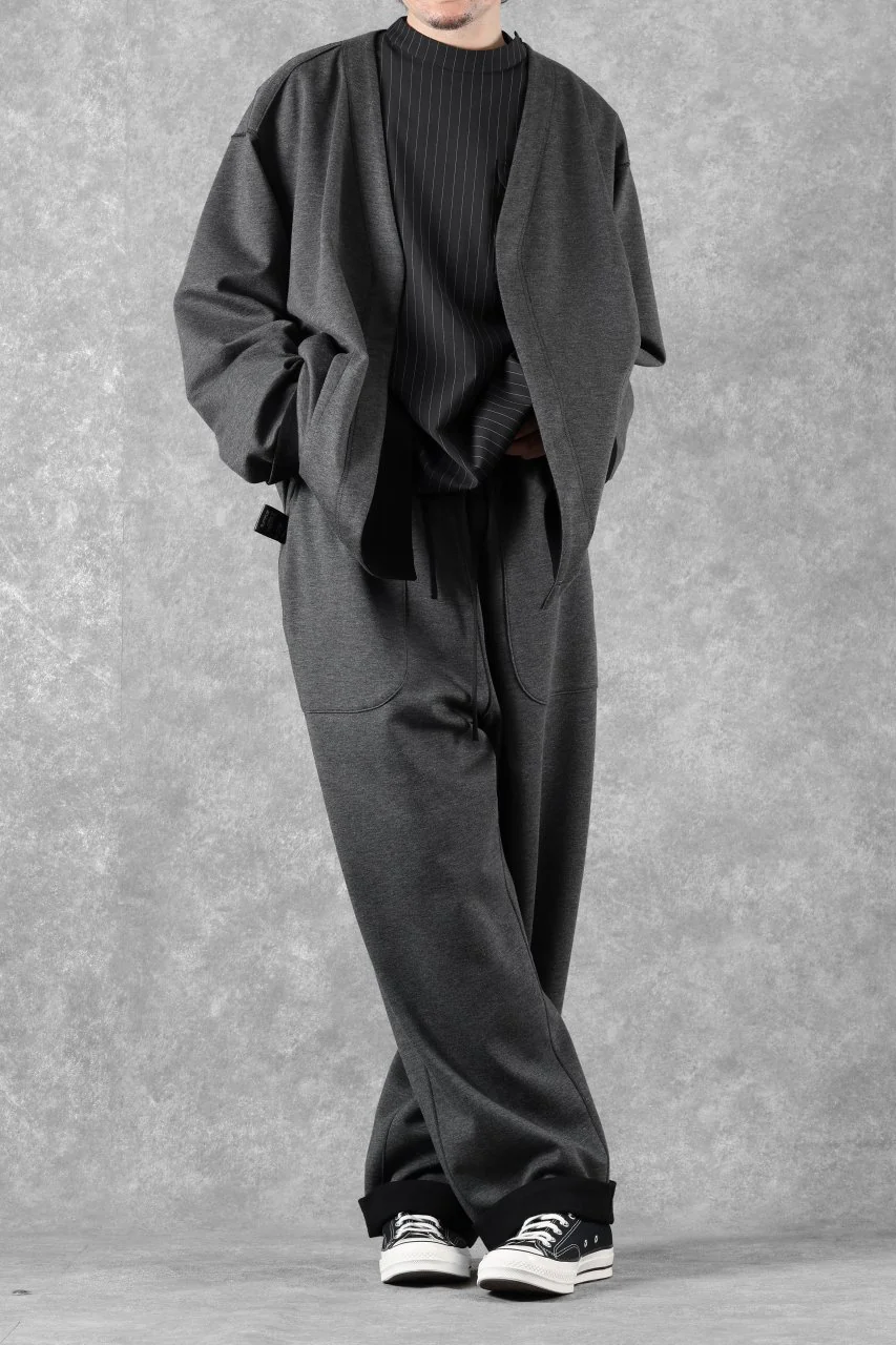TARO HORIUCHI / th products Double Side Easy Pants / Soft Stretch Double Jersey (black) - Image 27