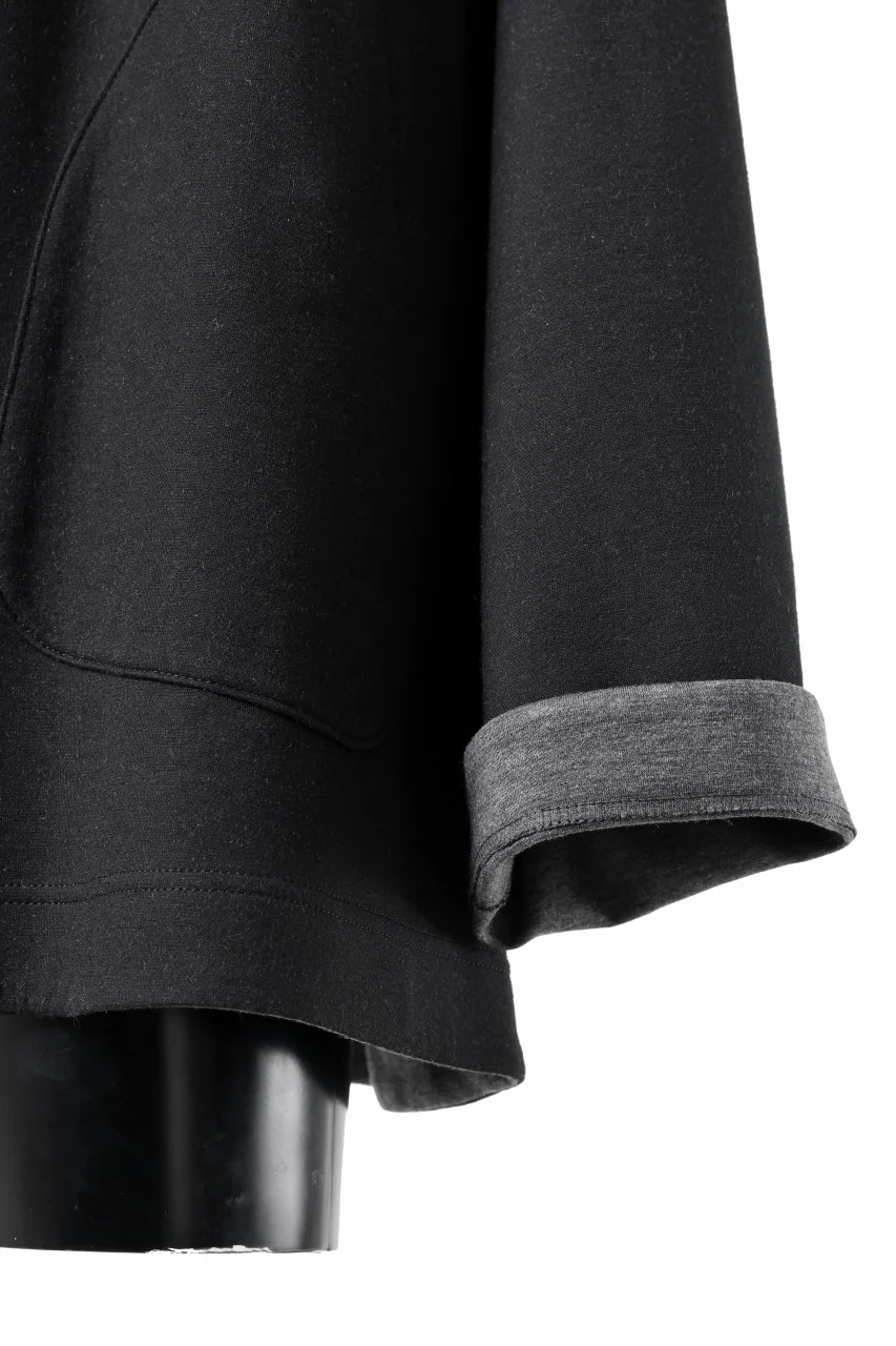 TARO HORIUCHI / th products Double Side Jacket / Soft Stretch Double Jersey (black) - Image 10