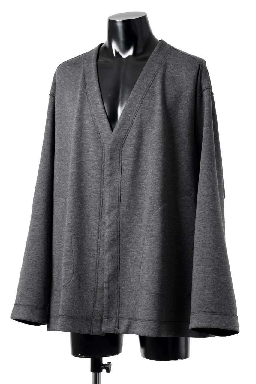 TARO HORIUCHI / th products Double Side Jacket / Soft Stretch Double Jersey (black) - Image 14