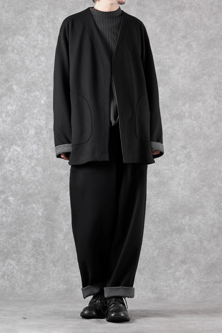 TARO HORIUCHI / th products Double Side Jacket / Soft Stretch Double Jersey (black) - Image 23