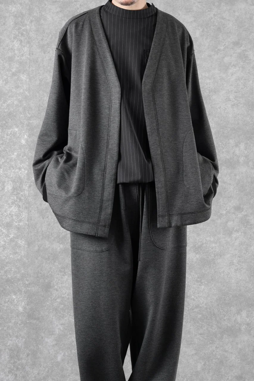 TARO HORIUCHI / th products Double Side Jacket / Soft Stretch Double Jersey (black) - Image 28