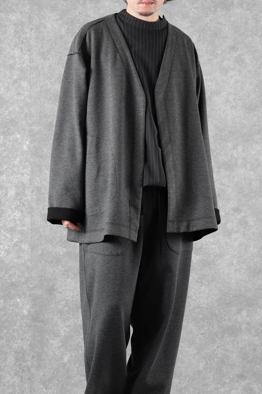 TARO HORIUCHI / th products Double Side Jacket / Soft Stretch Double Jersey (black) - Image 29