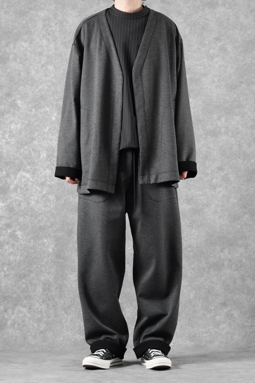 TARO HORIUCHI / th products Double Side Jacket / Soft Stretch Double Jersey (black) - Image 30