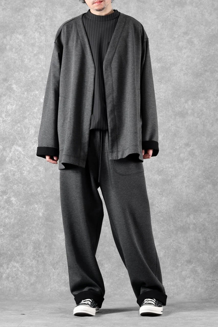 TARO HORIUCHI / th products Double Side Jacket / Soft Stretch Double Jersey (black) - Image 31