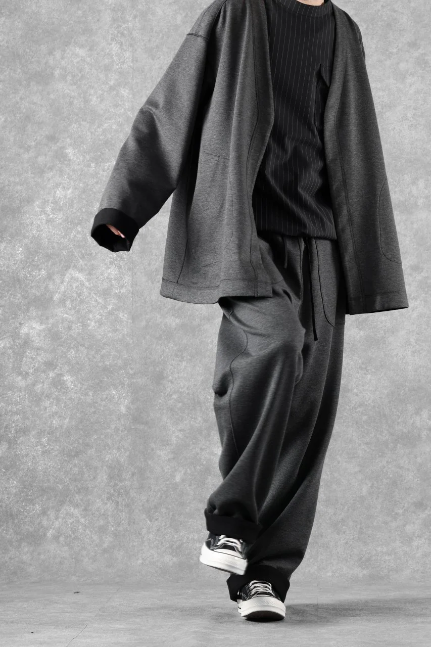 TARO HORIUCHI / th products Double Side Jacket / Soft Stretch Double Jersey (black) - Image 34
