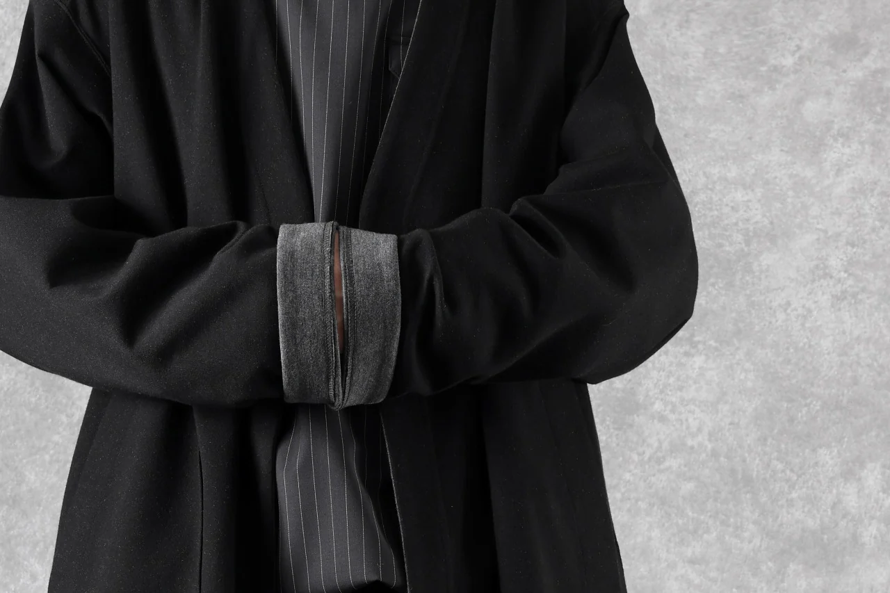 TARO HORIUCHI / th products Double Side Jacket / Soft Stretch Double Jersey (black) - Image 35