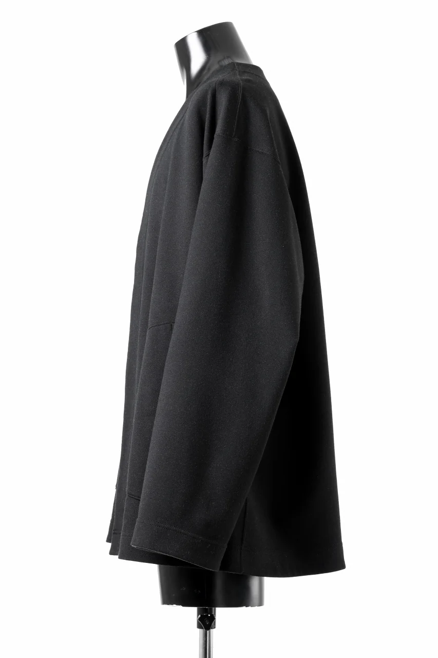 TARO HORIUCHI / th products Double Side Jacket / Soft Stretch Double Jersey (black) - Image 4