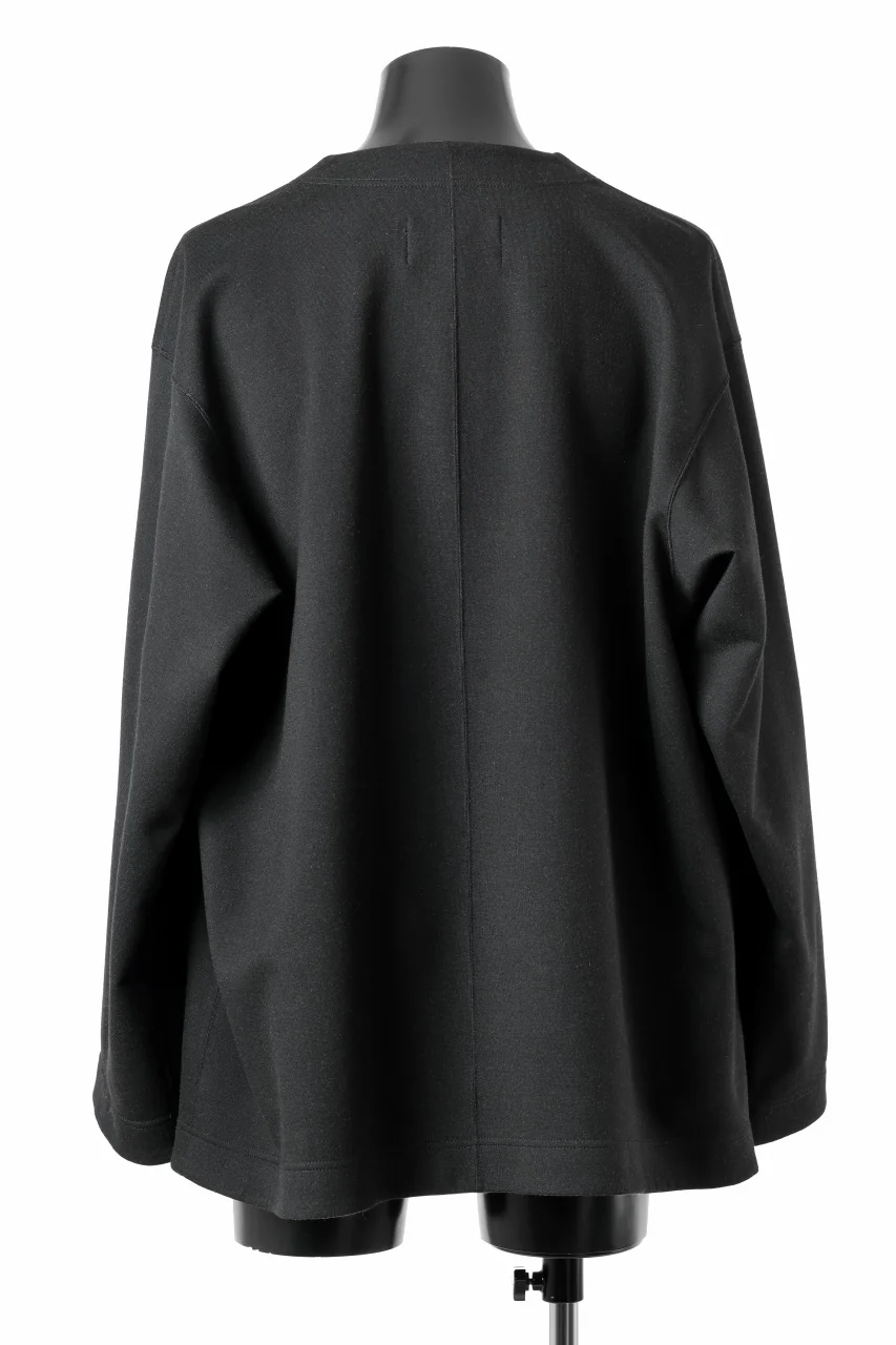 TARO HORIUCHI / th products Double Side Jacket / Soft Stretch Double Jersey (black) - Image 5