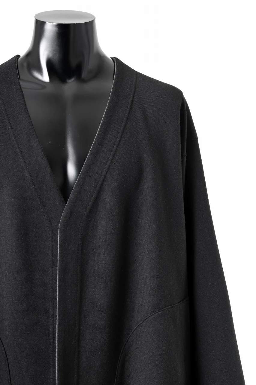 TARO HORIUCHI / th products Double Side Jacket / Soft Stretch Double Jersey (black) - Image 6
