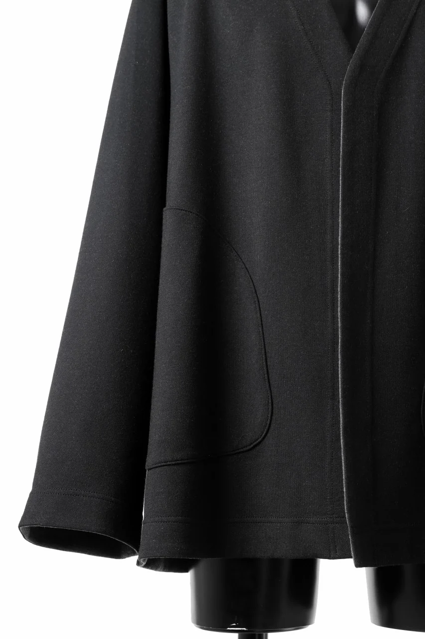 TARO HORIUCHI / th products Double Side Jacket / Soft Stretch Double Jersey (black) - Image 7